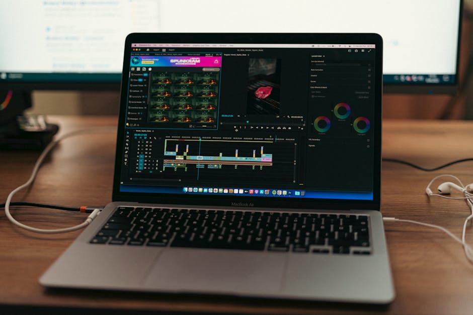 Video editing laptop for documentary production workflow