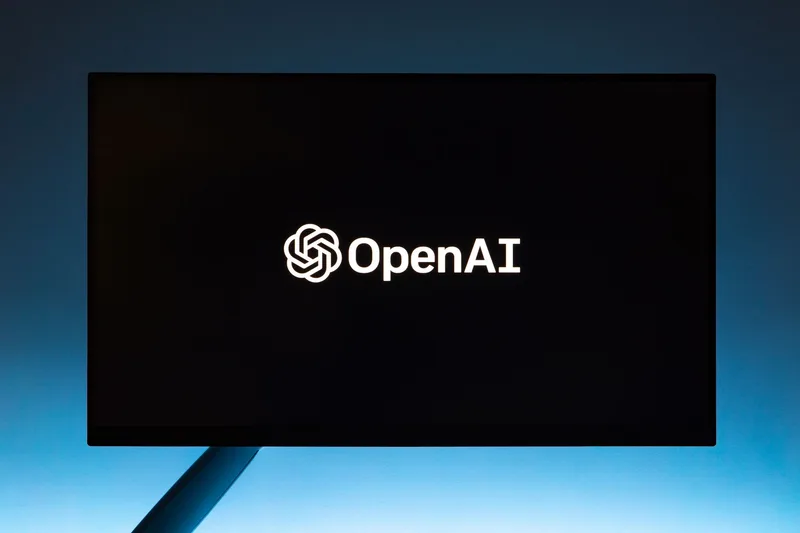 AI tool logo on screen
